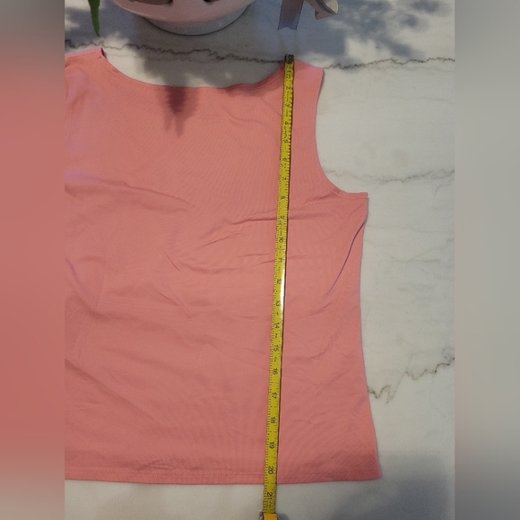 Ruby Rd. Super Soft Fitted Pink Tank Top Petite Medium - Picture 4 of 6
